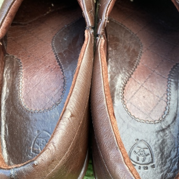 Ariat western slip on clogs mules 9.5 B floral stitching supportive comfort - Picture 8 of 11